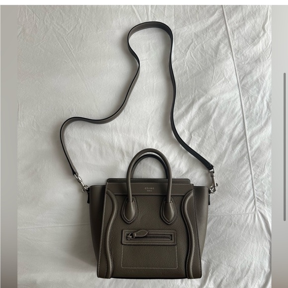 Celine Nano Luggage in Taupe - Picture 7 of 9